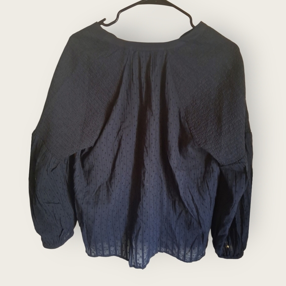 Classic Blue Women's Blouse - Picture 3 of 3